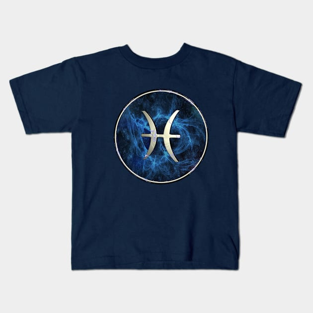 Pisces Kids T-Shirt by Packrat